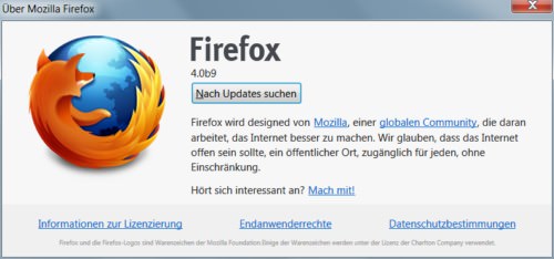 firefox beta 9